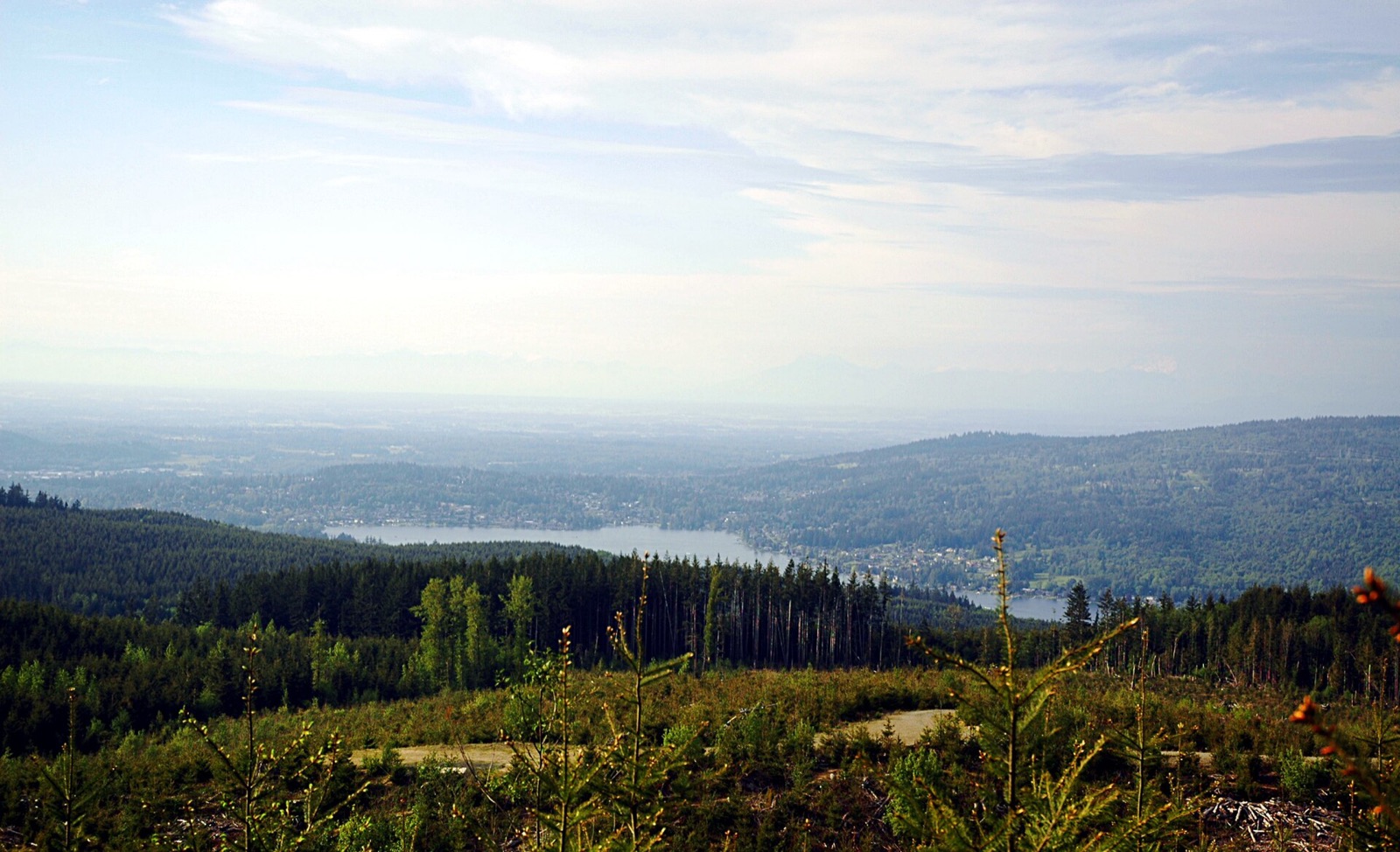 View from Galbraith Mountain toward Bellingham and the bay