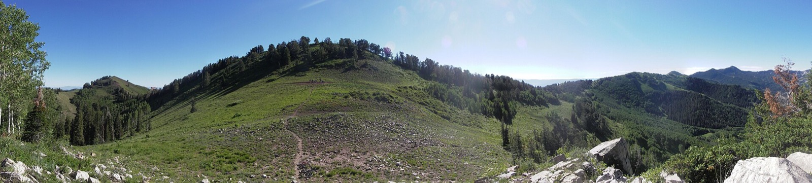 Panoramic mountain landscape from the Wasatch Crest Trail